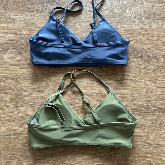 Lot of 2 Shein Bikini Tops Women’s Size Small Adjustable Straps Mix & Match Tops - Picture 2 of 3